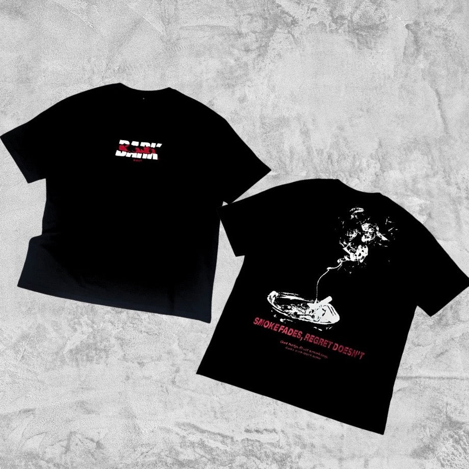 Black Heavyweight Smoke Tee