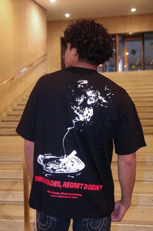 Black Heavyweight Smoke Tee