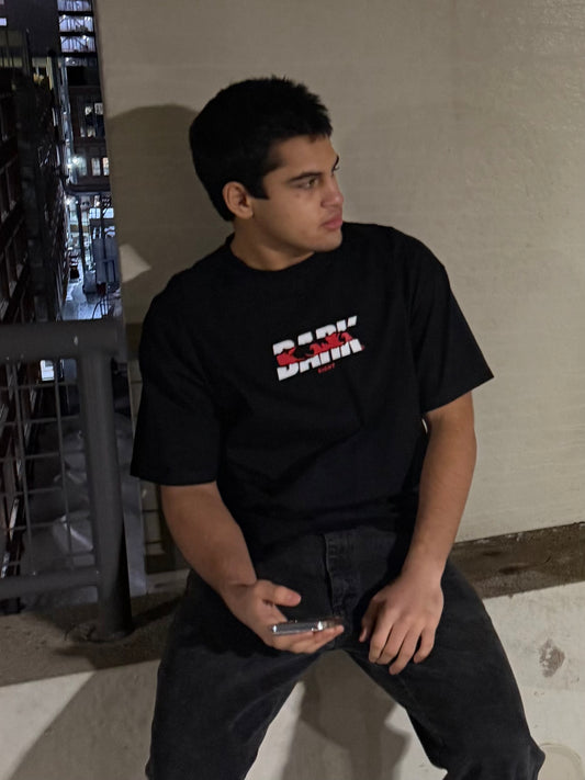 Black Heavyweight Smoke Tee